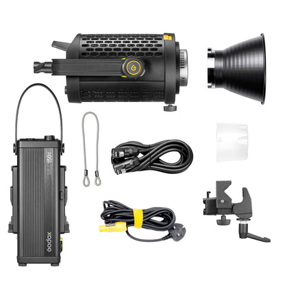 Godox 160W Silent Fanless Daylight-Balanced COB LED Studio Light Box Content
