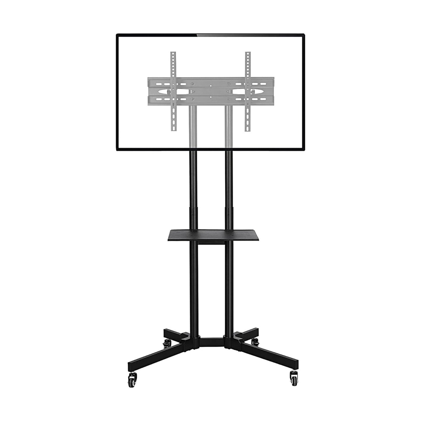 Wheeled Mobile TV/Screen Stand with Accessory Tray