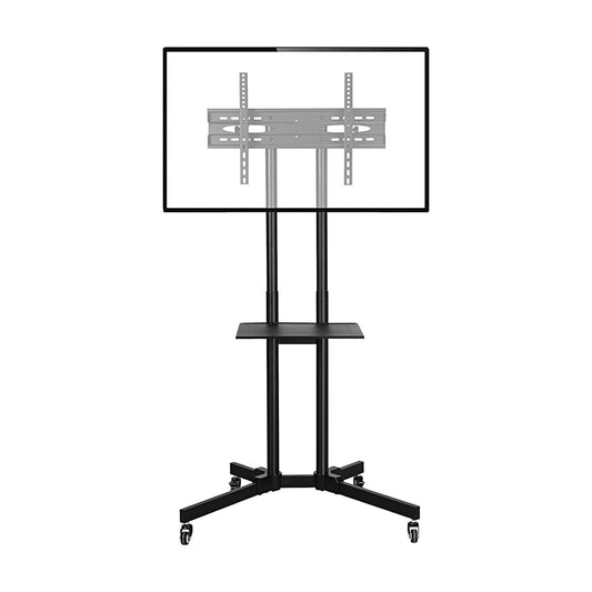 Wheeled Mobile TV/Screen Stand with Accessory Tray