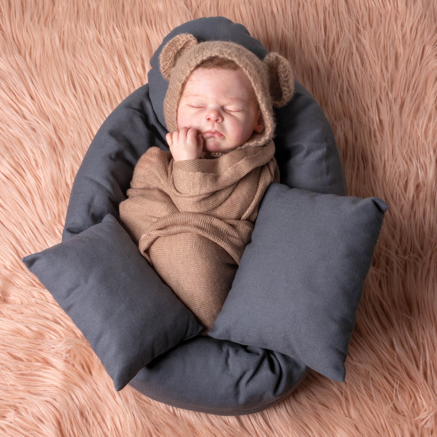 4-Piece Posing Pillow set in use