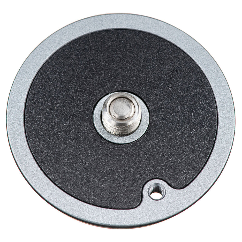 YC Onion Quick Release Plate for Pineta Pro Monopod Top Down View of Screw Thread
