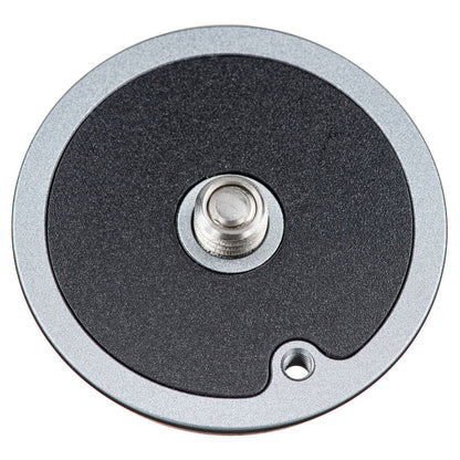 YC Onion Quick Release Plate for Pineta Pro Monopod Top Down View of Screw Thread