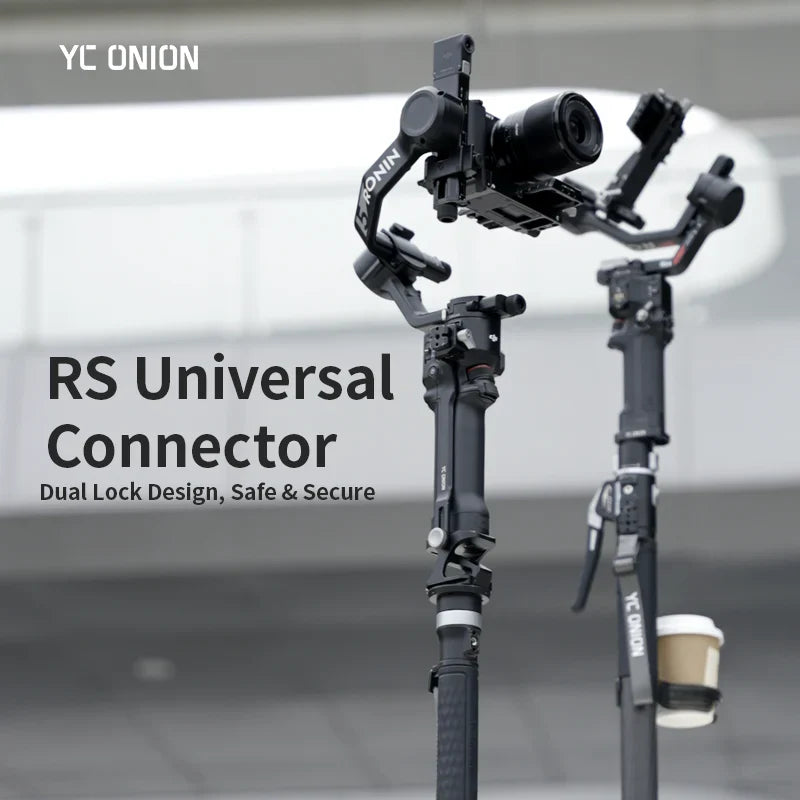 YC Onion RS Universal Connector with dual lock design on a blurred background
