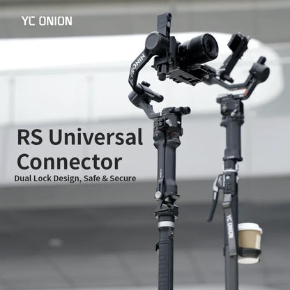 YC Onion RS Universal Connector with dual lock design on a blurred background