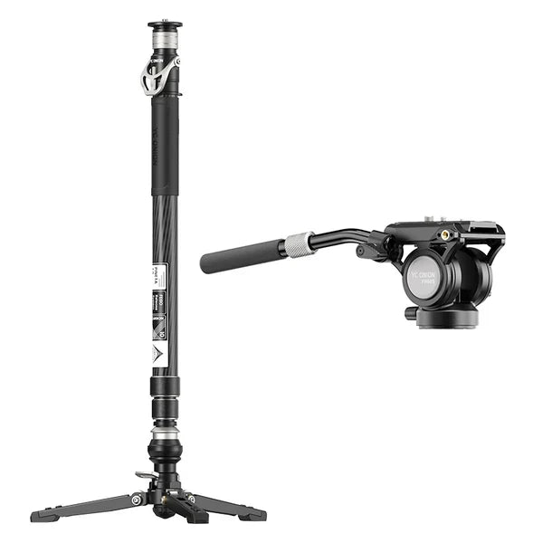 YC Onion Pineta 2.0 Professional Carbon Fibre Camera Monopod with FH60S Fluid Head