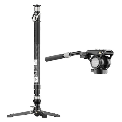 YC Onion Pineta 2.0 Professional Carbon Fibre Camera Monopod with FH60S Fluid Head
