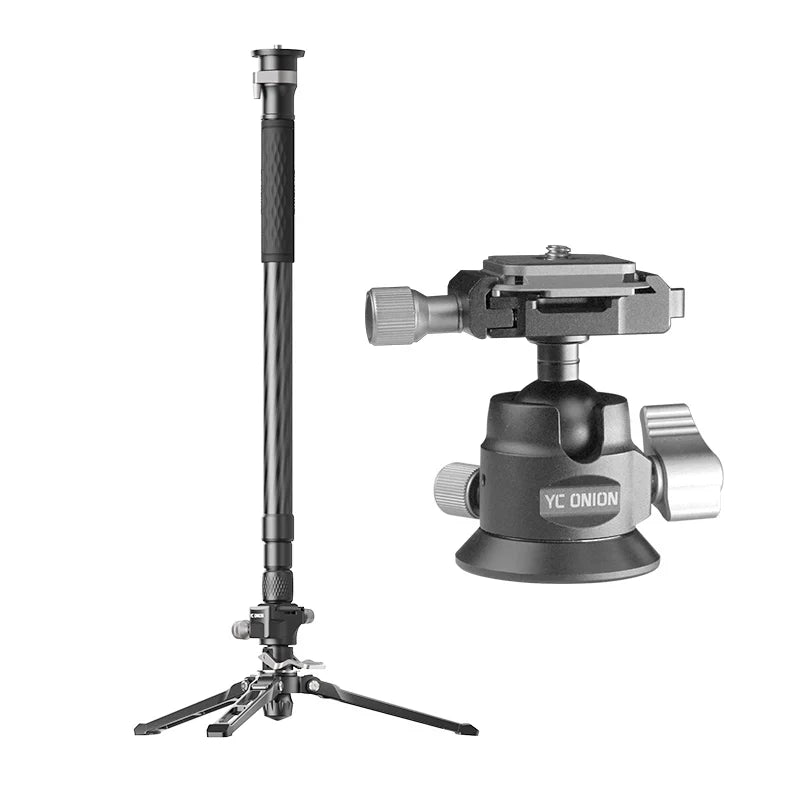 YC Onion Tako Nano Monopod  with ball head on a white background