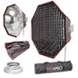 90cm (35.4") Octagonal Easy-open Umbrella Softbox with 4cm Grid Bowens 