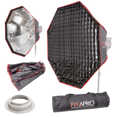2-In-1 90cm Fast Installation Octagonal Umbrella Softbox with Grid For Broncolor (Big)