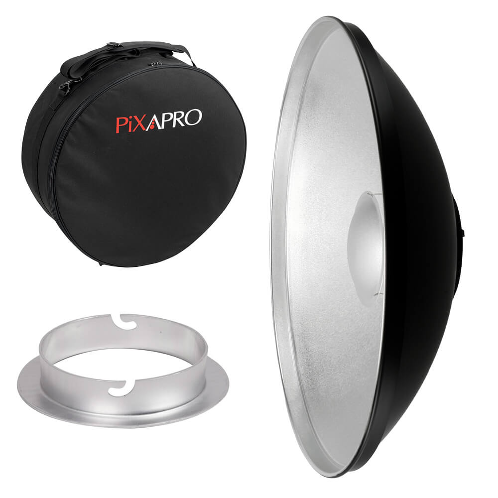 42cm (16.5") Silver Beauty Dish with Padded Carry Case For Elinchorm 
