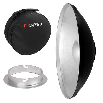 42cm (16.5") Silver Beauty Dish with Padded Carry Case For Elinchorm 