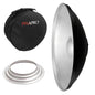 42cm (16.5") Silver Beauty Dish with Padded Carry Case For Hensel